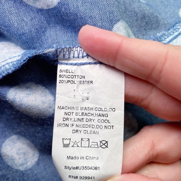 Suzanne Betro Blue Polka Dot Dress - Picture 10 of 16